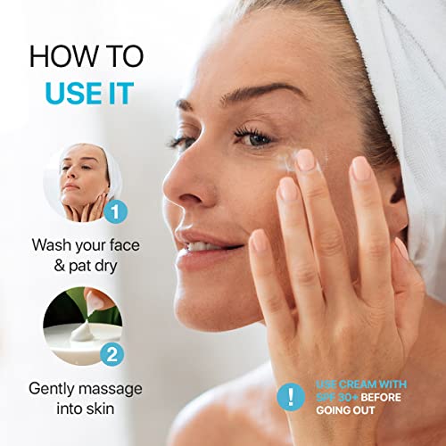 Face Moisturizer Retinol Cream - Day & Night Anti Aging Moisturizing Cream to Reduce Wrinkles - Neck & Décolleté Cream with Collagen & Hyaluronic Acid - Skin Care Facial Moisturizer for Women & Men - Image 4