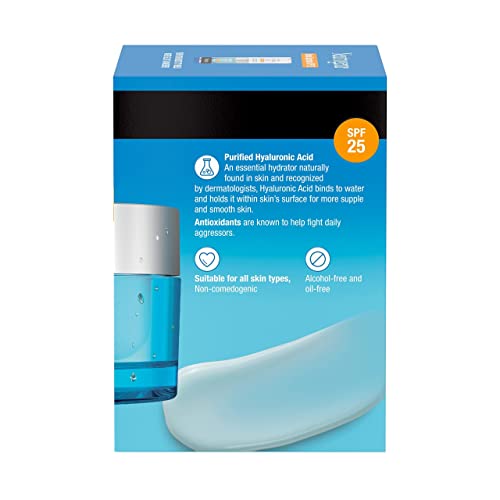 Neutrogena Hydro Boost Face Moisturizer with SPF 25, Hydrating Facial Sunscreen, Oil-Free and Non-Comedogenic Water Gel Face Lotion 1.7 oz - Image 3