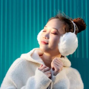 Novia's Choice Winter Faux Fur Earmuffs Warm Outdoor Ear Warmers for Women Girls(White) - Image 7