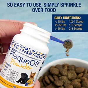 ProDen PlaqueOff Powder for Pets - Cat & Dog Breath Freshener - Plaque & Tartar Remover for Pet Oral Care - Supports Healthy Mouth for Dogs - 60g - Image 3